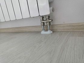 Установленные радиатора отопления