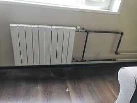 Установленные батареи отопления