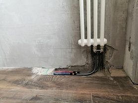 Установка дизайнерского радиатора